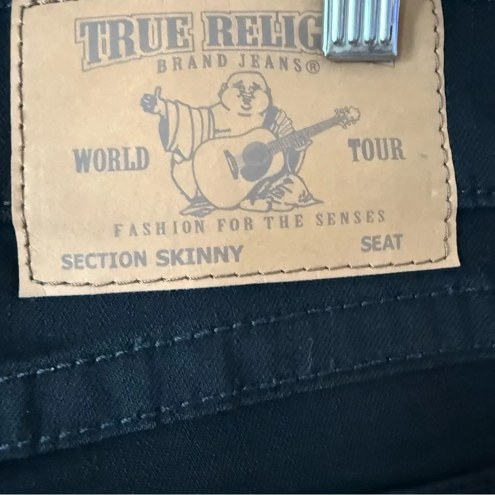 True Religion Rocco Skinny Black Jean 33